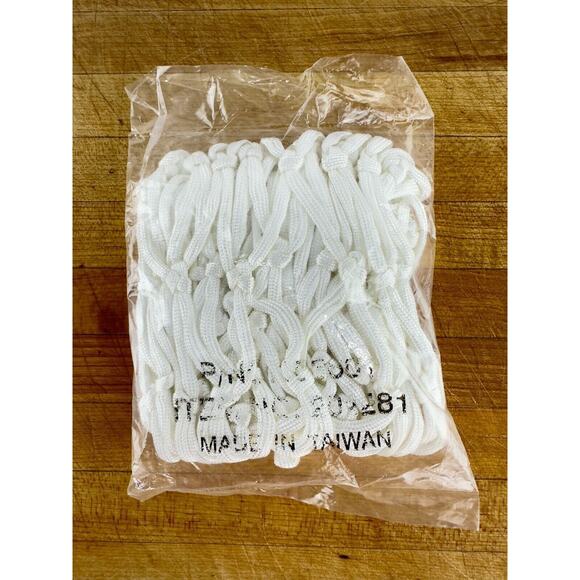 White Nylon Basketball Net 12 Loop Replacement Rim Net Standard Size - Picture 2 of 4